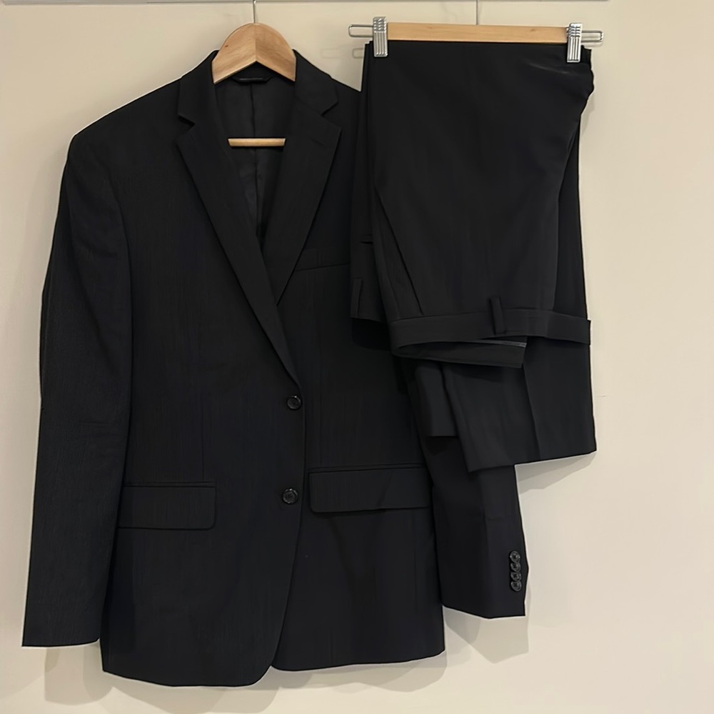 Black color Marc Anthony Suit! Only worn a few times, great condition!